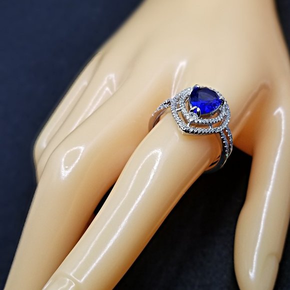 Sapphire Ring Size 10 Ring Bomb Party - Picture 3 of 6